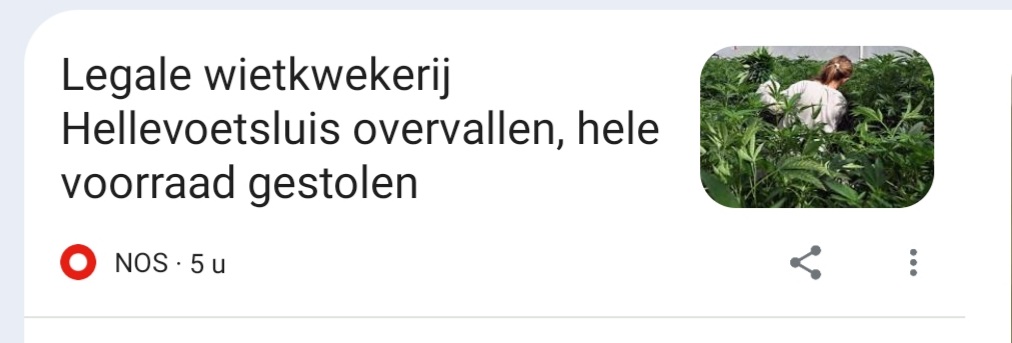 vocnederland's tweet image. De @NOS vanmiddag: Hele voorraad CanAdelaar gestolen
De @NOS vanavond: 'De overvallers hebben volgens de politie een paar kilo hennepplanten meegenomen' 
nos.nl/artikel/258436…
En dan @lidwiengevers met weer dezelfde klaagsters in het 8 Uur journaal. #zucht