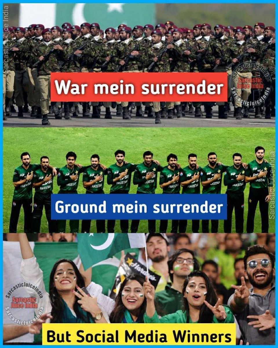 The actual condition of Pakistan.!
#INDvsPAK