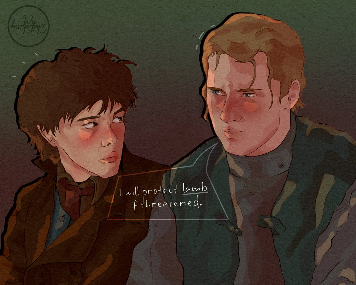 Wylan &amp; Matthias aka wolf &amp; lamb aka one of my fav crow duo’s 🐦‍⬛🤍

#SixOfCrows #Grishaverse #WylanVanEck #MatthiasHelvar