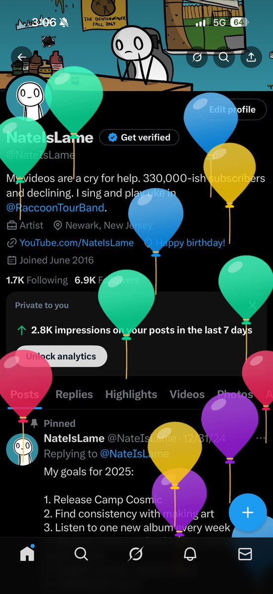 It’s only a matter of time before Elon removes the profile balloons since it’s a nice user feature that doesn’t bring in revenue.