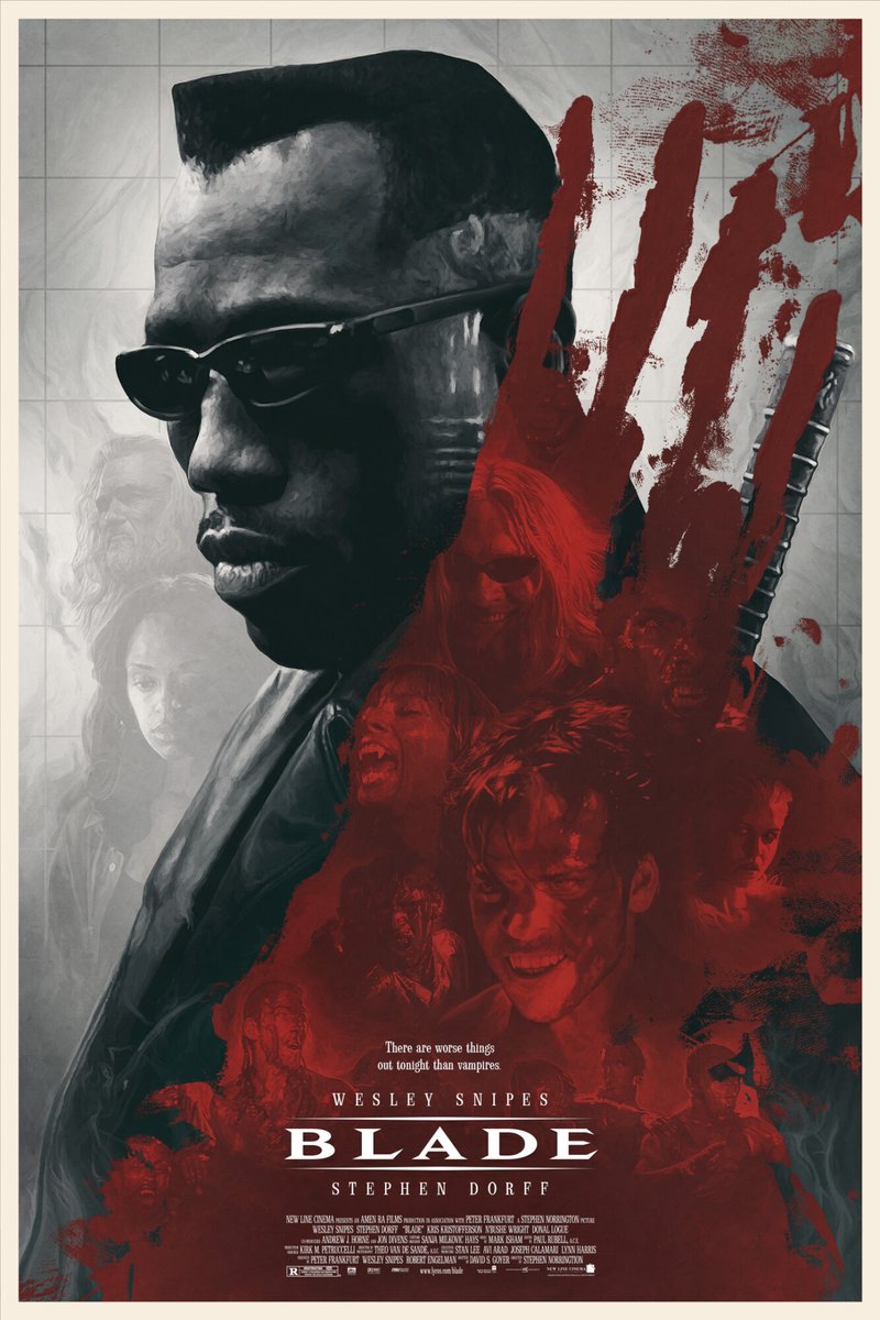 Great poster for Blade by <a href="/AdamDemarti/">Adam Demarti</a> 

#Blade