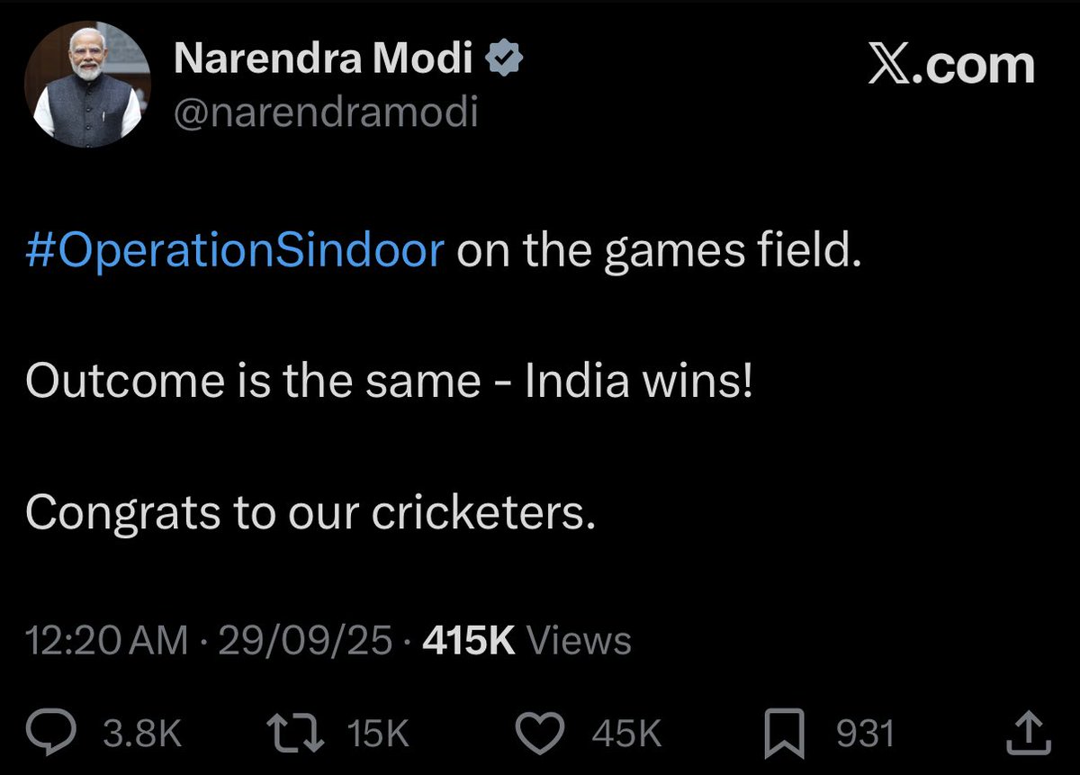 JaipurDialogues's tweet photo. Waah Modiji Waah!

#INDvsPak https://t.co/zRrTa45YHY