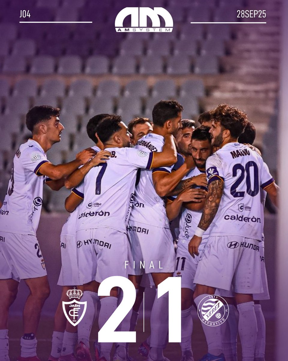 ⌚️97' || 𝗙𝗜𝗡𝗔𝗟 𝗗𝗘𝗟 𝗣𝗔𝗥𝗧𝗜𝗗𝗢

🗣️ : Nos alzamos con la victoria en esta cuarta jornada de Liga ⚽️
+3️⃣ y a seguir lagartos!!🦎

⚪ REAL JAÉN CF  2️⃣ - 1️⃣ XEREZ DFC 🔵

#RealJaénCFXerezDFC #RealJaen2526 #J04 #Directo