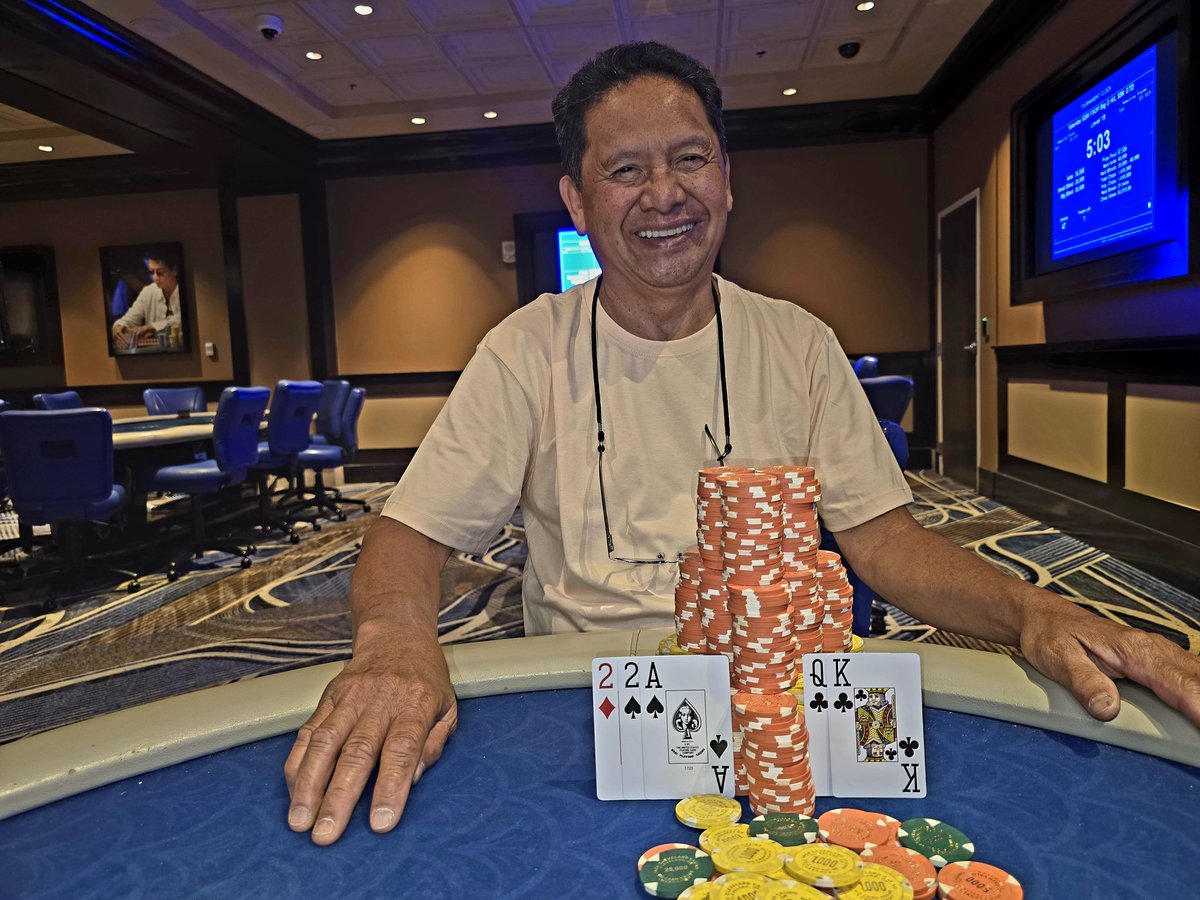 Congratulations to Ruben on winning our first ever $200 Fun Series of Poker Big O Event (5 Card PLO8) at <a href="/JACKClePoker/">JACK Cleveland Poker</a> via 5 way ICM chop after outlasting the 47 player field! 🏆🥳 #AllTimeBigOMoneyLeader 😎

♠️ GAMBLING PROBLEM? CALL 1-800-GAMBLER ♠️