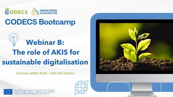 AgFuturaMKD's tweet image. 🚀 Project @HORIZONCODECS Bootcamp: A Day of Digital Innovation in Agriculture 🌱

🔗 More info: bit.ly/3I6rwee

#DigitalFarming #AgriTech #CODECS #Innovation #AKIS #AgriInnovation #DigitalTransformation #SustainableAgriculture #DigitalPolicy #EUAgri