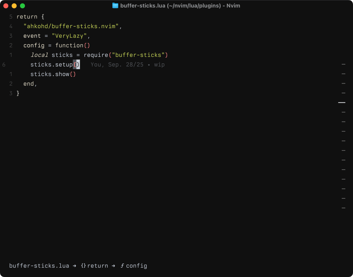 victoraremu's tweet photo. a cosmetic #nvim buffers indicator

https://t.co/lT7n9fcT3s https://t.co/Aqf1vNUj1s