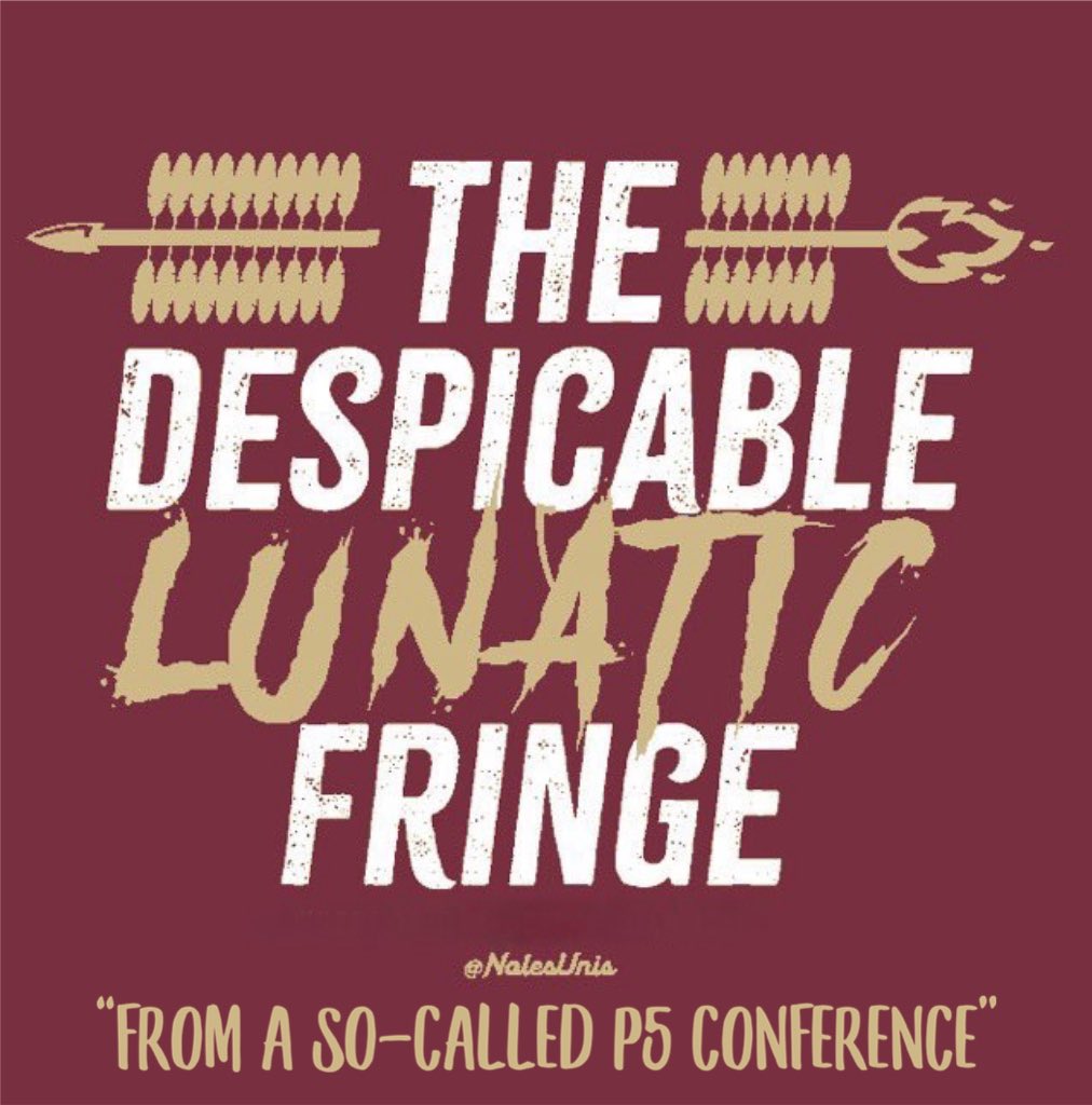 BostonNoleGirl's tweet image. Time to bring this back I guess…😈

#FSUTwitter - we’re just a bunch of crazy conspiracy theorists &amp;amp; no other fanbase out there talks shit on socials - just us. 🤣 Have yourselves a day my crazy peeps! Never change! 

I 🫶🏻 You All
Go Noles!! 🏹❤️💛

#EmbraceTheCrazy #CrazyTrain