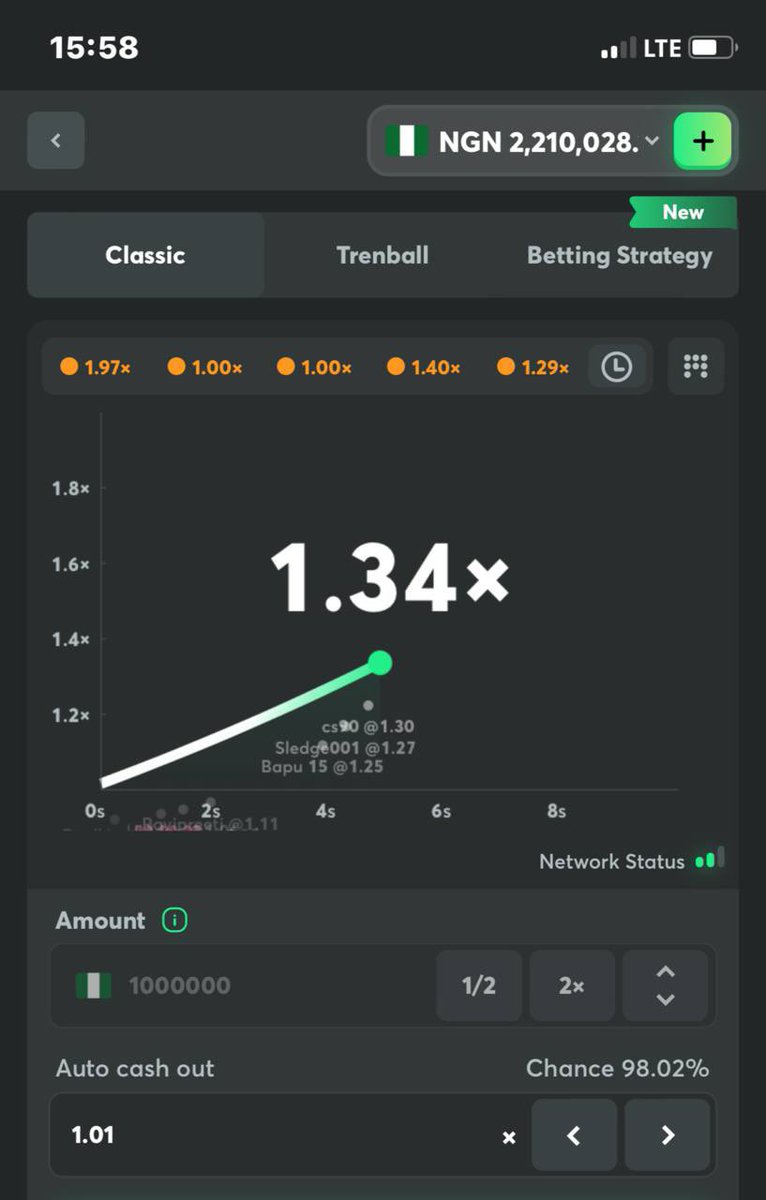thepredictor001's tweet image. If this was you, will you cash out at 1.01x or wait for bigger odds? Be honest. 😅 

#ThePredictor