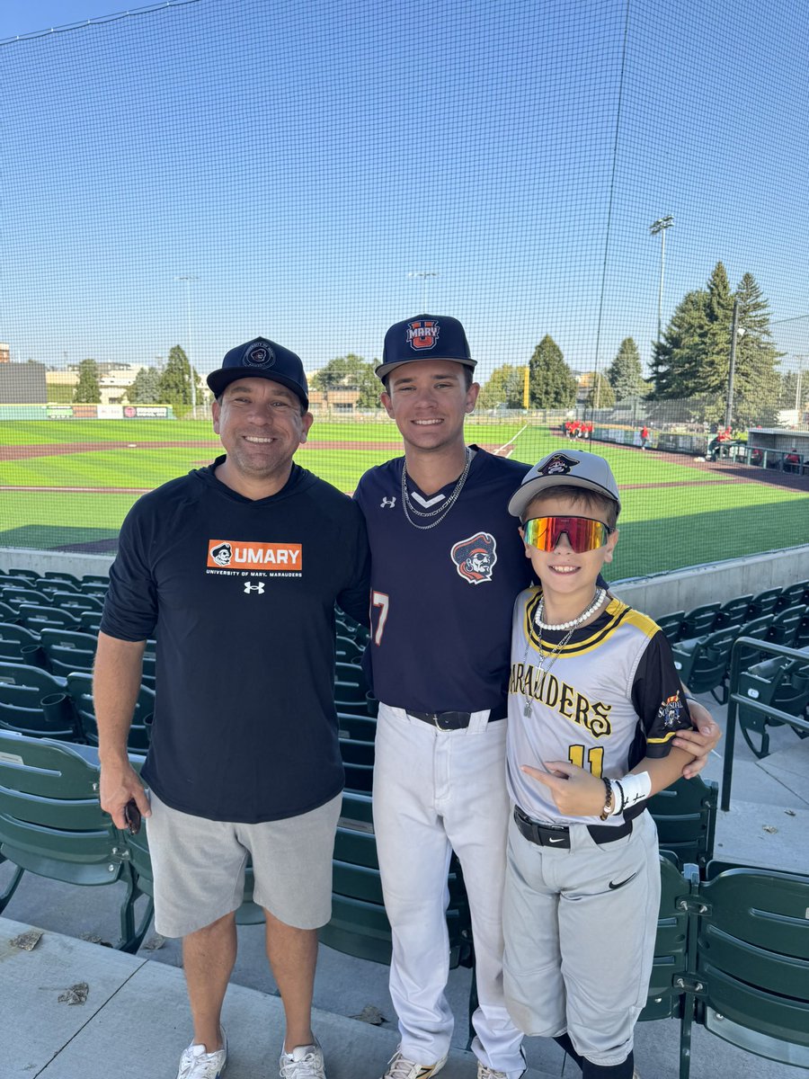 We got the chance to see our favorite <a href="/UmaryBaseball/">UMARY Baseball</a> player <a href="/NoahFagan3/">Noah Fagan</a>  in his first college baseball game 🙏🏼💪🏼