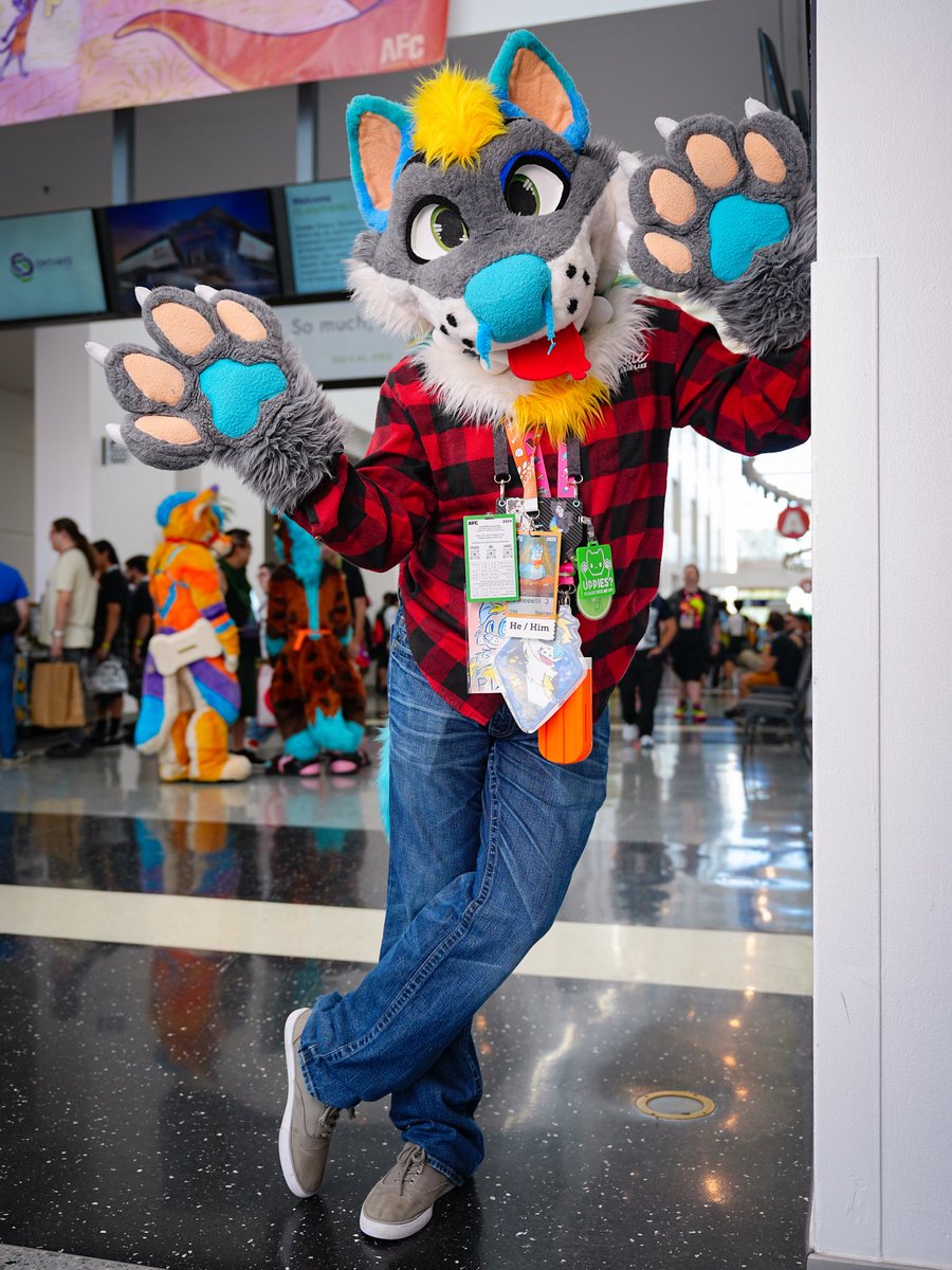 Starting off tame for this year’s AFC post!!! Consider this part one 🙂‍↕️☝️🔥🔥
• 📸: <a href="/trixx_rx/">Trix «PAWcon»</a> 

#furrry #husky #fursuit