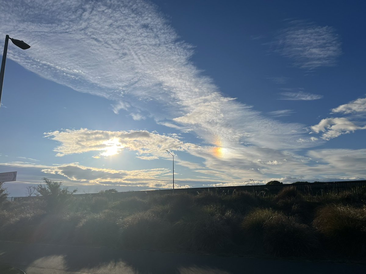 PhilSaysell's tweet photo. @MetService second sun this morning in Christchurch https://t.co/1k0Jn22des