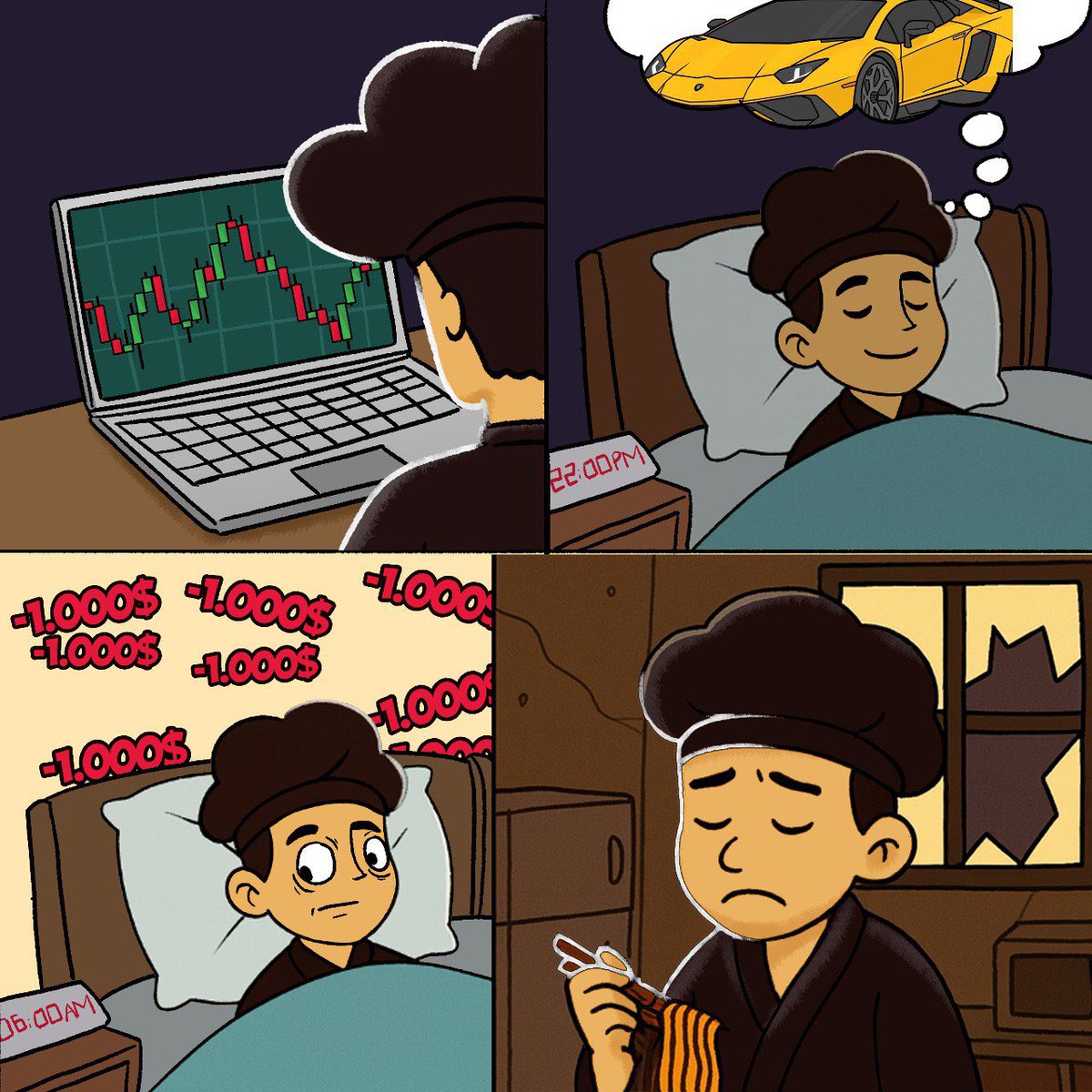Do you know $DACHU 

The dream of getting a lambo yet lose every penny, panicking about how to cook