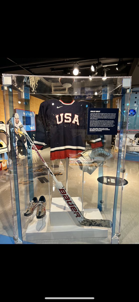 Around tahn… Check out what was spotted at the <a href="/HistoryCenter/">Heinz History Center</a>. Brianne McLaughlin representing <a href="/RMU/">Robert Morris University</a> <a href="/RMUMHockey/">RMU Men’s Hockey</a> and <a href="/RMUWHockey/">RMU Women's Hockey</a> with her 2010 Vancouver Olympic gear! #RMUnite