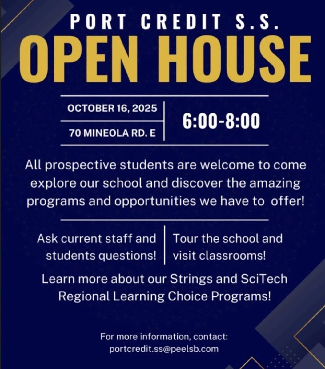 Be sure to check out our Regional Strings Program Open House on Thursday, October 16, 2025, at the school, from 6-8 pm. Our award-winning program offers instruction in violin, viola, cello, and double bass to advanced, experienced, and beginner students. 🎻🎻🎻