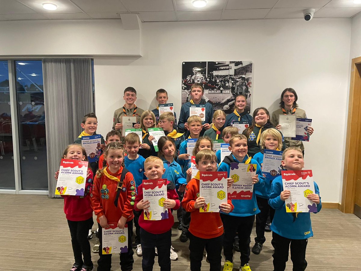 42ndScouts's tweet photo. Award Night - A special ceremony was held at Rotherham United's New York Stadium to present various prestigious Scout Awards  Certificates to many members of the 42nd Scout group. This is a fantastic recognition of their hard work and dedication of our members.

Congratulati... https://t.co/qaRV6o3Cw2