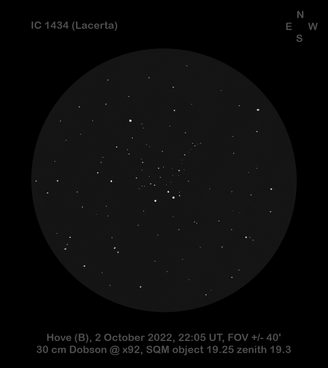 DeepskyLog's tweet image. As new #deepskylog sketch of the week, we selected this sketch of the Open cluster IC 1434 in Lacerta by Jef De Wit.
More information can be found here:

deepskylog.org/index.php?inde…

#sketch #sketchoftheweek #deepsky #astronomy #deepskydrawing #sketches