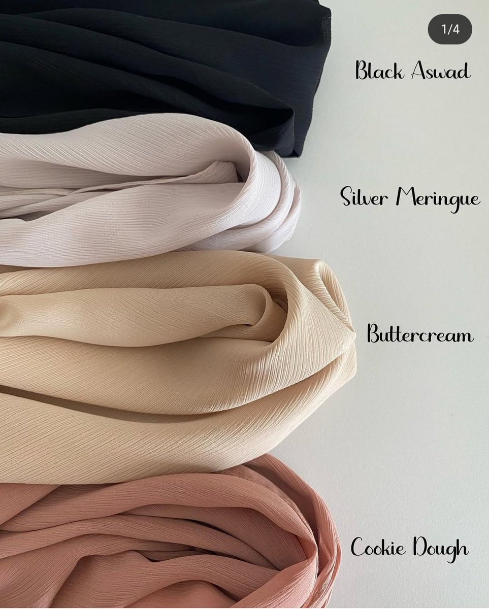Ummammarr's tweet photo. The Premium Crinkle chiffon scarves is perfect for everyone who loves elegance,simplicity and gives you that boujee look
Amazing texture,flows effortlessly and drapes beautifully
Price:7,000 naira
Available in 40 colours
Location:Abuja 
Send a dm to place order https://t.co/xJgqrgh67e