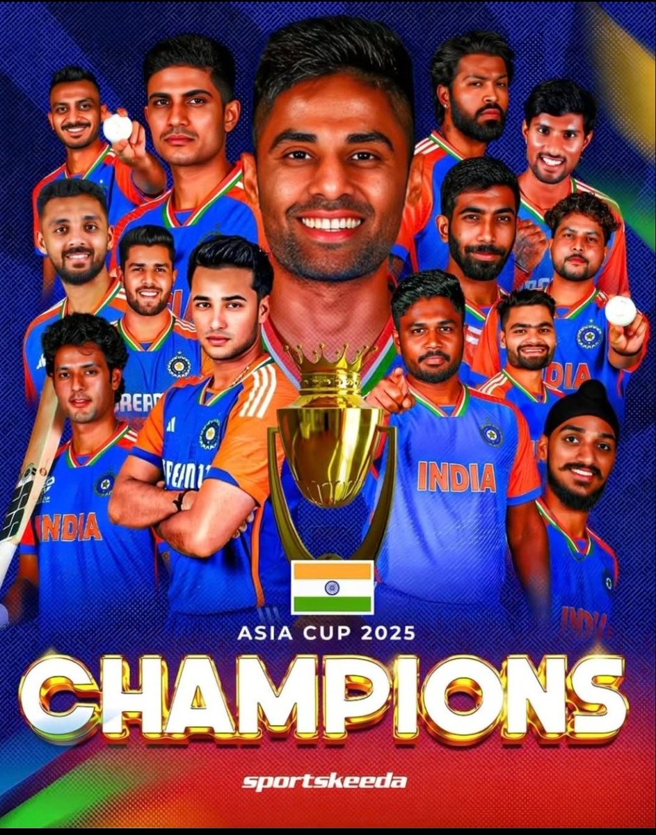 Congratulations Team India ..❤️🇮🇳
#AsiaCup2025