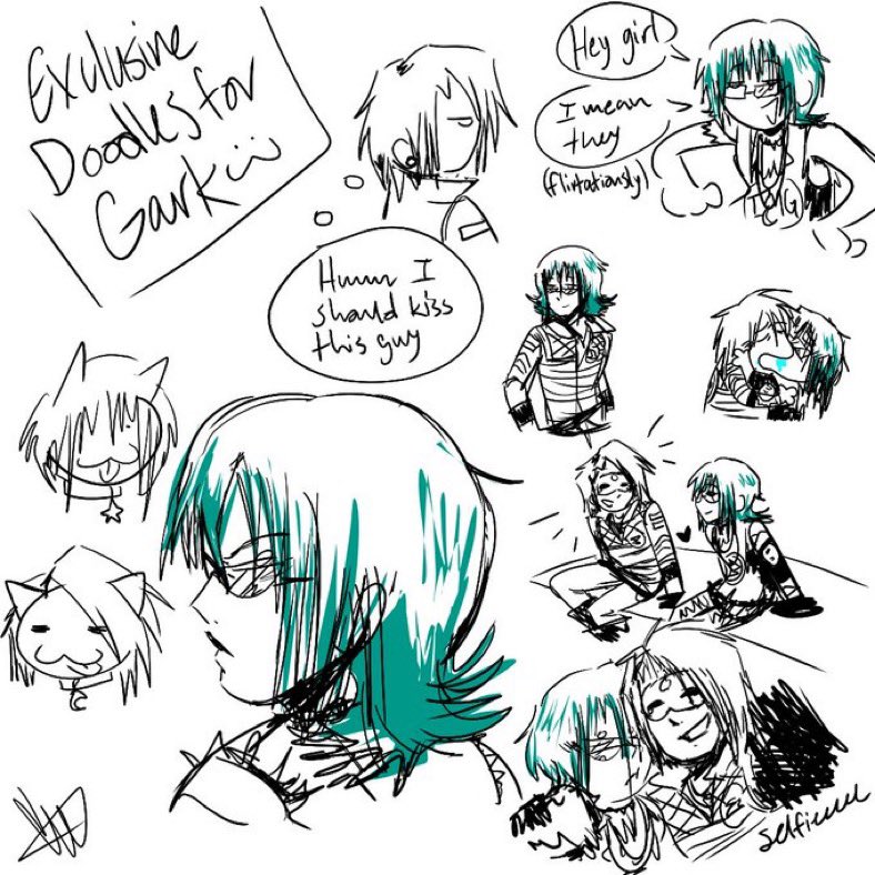 some doodles too Hehe ….. man idk this is like the best couple in the zones imo…… not biased at all……