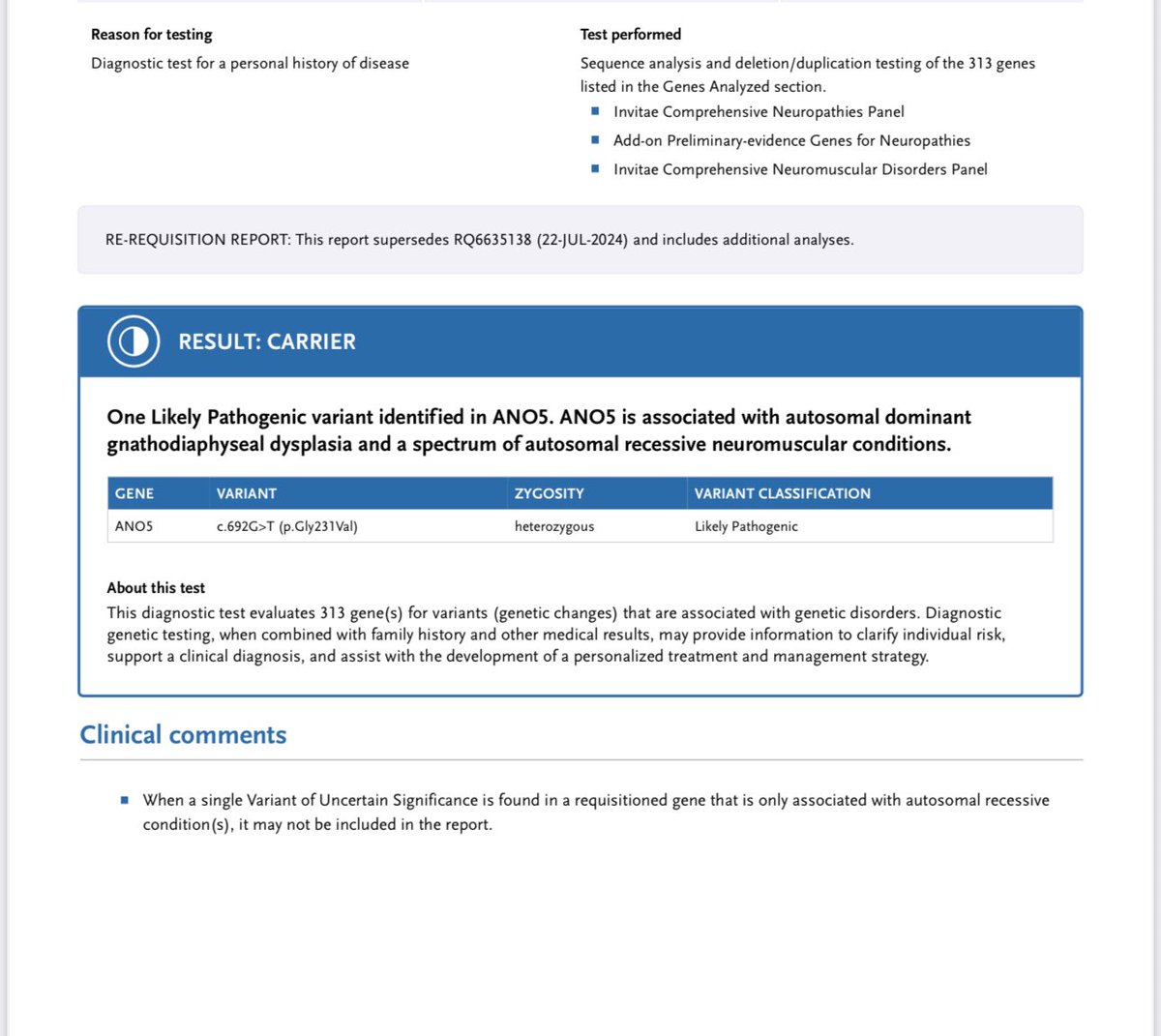 ShaneLEvans's tweet photo. @grok See genome test results: https://t.co/CKVc8OxeCK