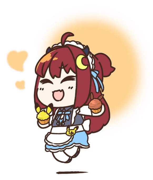 ロアちゃん今日は9月29日洋菓子の日 ロアちゃんは洋菓子なら何好き? ケーキにマフィンにプリンにマカロンにと色んな洋菓子あるけど洋菓子はお口も幸せにすれば見た目の可愛さで癒されていいよね ロアちゃん今日は洋菓子食べよ! ロアちゃんがカップケーキなツイートした時描いたやつ #ロアちゃんへ