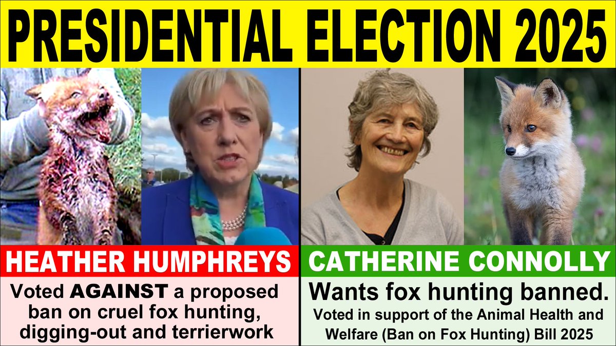 REJECT Heather Humphreys 🦊 ELECT Catherine Connolly facebook.com/photo?fbid=111… #Aras25 #Aras2025 #PE25