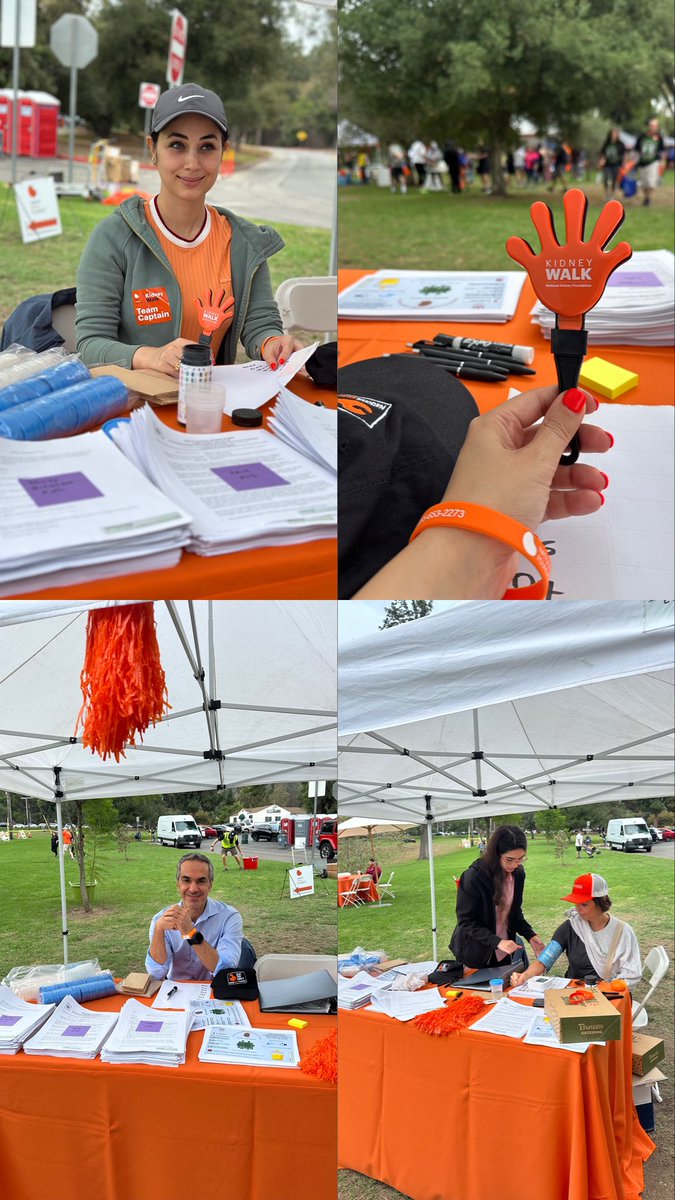 n0r0zha's tweet photo. Thank you @NKFSoCal for having us at the #NKFSoCalKidneyWalk 🧡
Today, we hosted a booth to recruit for our “Kidney Check” study, proudly sponsored by @IGANFoundation https://t.co/wsWtlDwpdw
