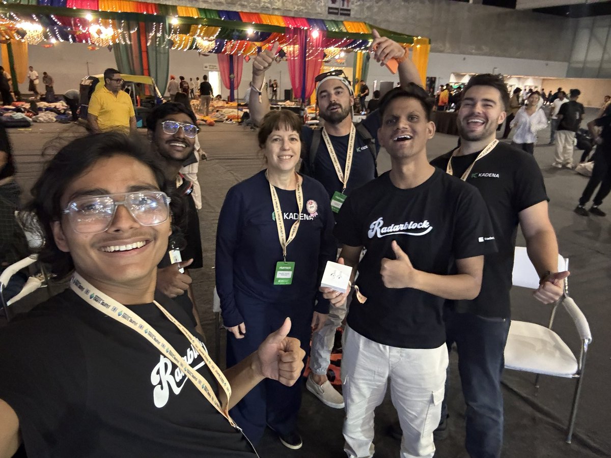 Sarthak Gupta (@sarthakstrange) on Twitter photo We won Apple AirPods at a <a href="/kadena_io/">Kadena</a> side track during <a href="/ETHGlobal/">ETHGlobal</a> π₯, loaded up on some amazing goodies from the event π.
Huge thanks π to Kadena & ETHGlobal for the experience π
<a href="/SolidityDegen/">C.J</a> <a href="/Travis_Kadena/">Travis Lydon</a> <a href="/TheRealKartik/">Kartik Talwar</a> <a href="/hiaubree/">Aubree</a> 
#ethglobaldelhi #web3 #blockchain #apple We won Apple AirPods at a <a href="/kadena_io/">Kadena</a> side track during <a href="/ETHGlobal/">ETHGlobal</a> π₯, loaded up on some amazing goodies from the event π.
Huge thanks π to Kadena & ETHGlobal for the experience π
<a href="/SolidityDegen/">C.J</a> <a href="/Travis_Kadena/">Travis Lydon</a> <a href="/TheRealKartik/">Kartik Talwar</a> <a href="/hiaubree/">Aubree</a> 
#ethglobaldelhi #web3 #blockchain #apple