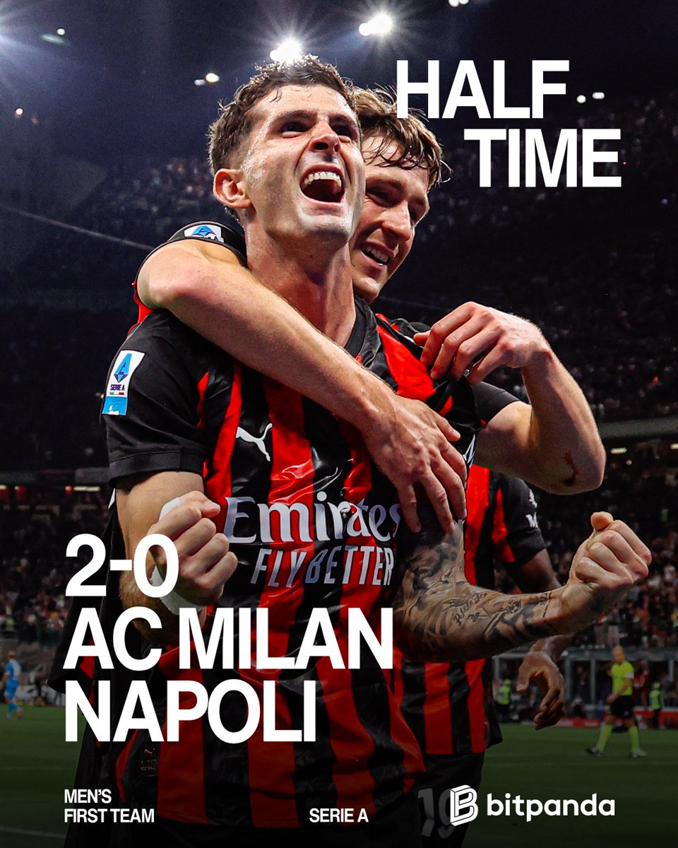 acmilan's tweet photo. A brilliant first half 👏

Brought to you by @Bitpanda_global https://t.co/63kKhmJr9W
