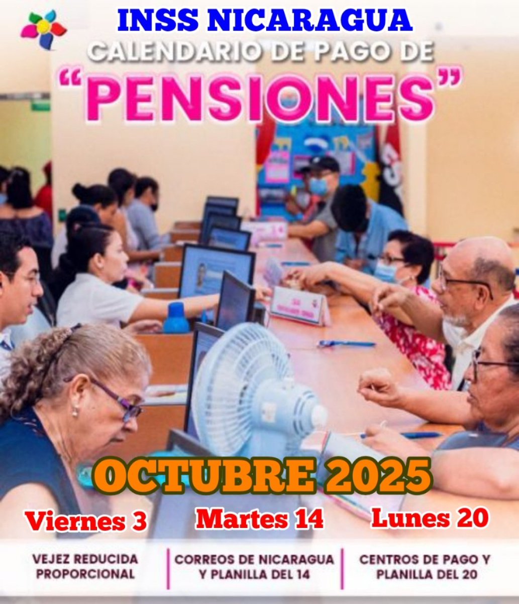 AVISO A PENSIONADOS DE NICARAGUA: