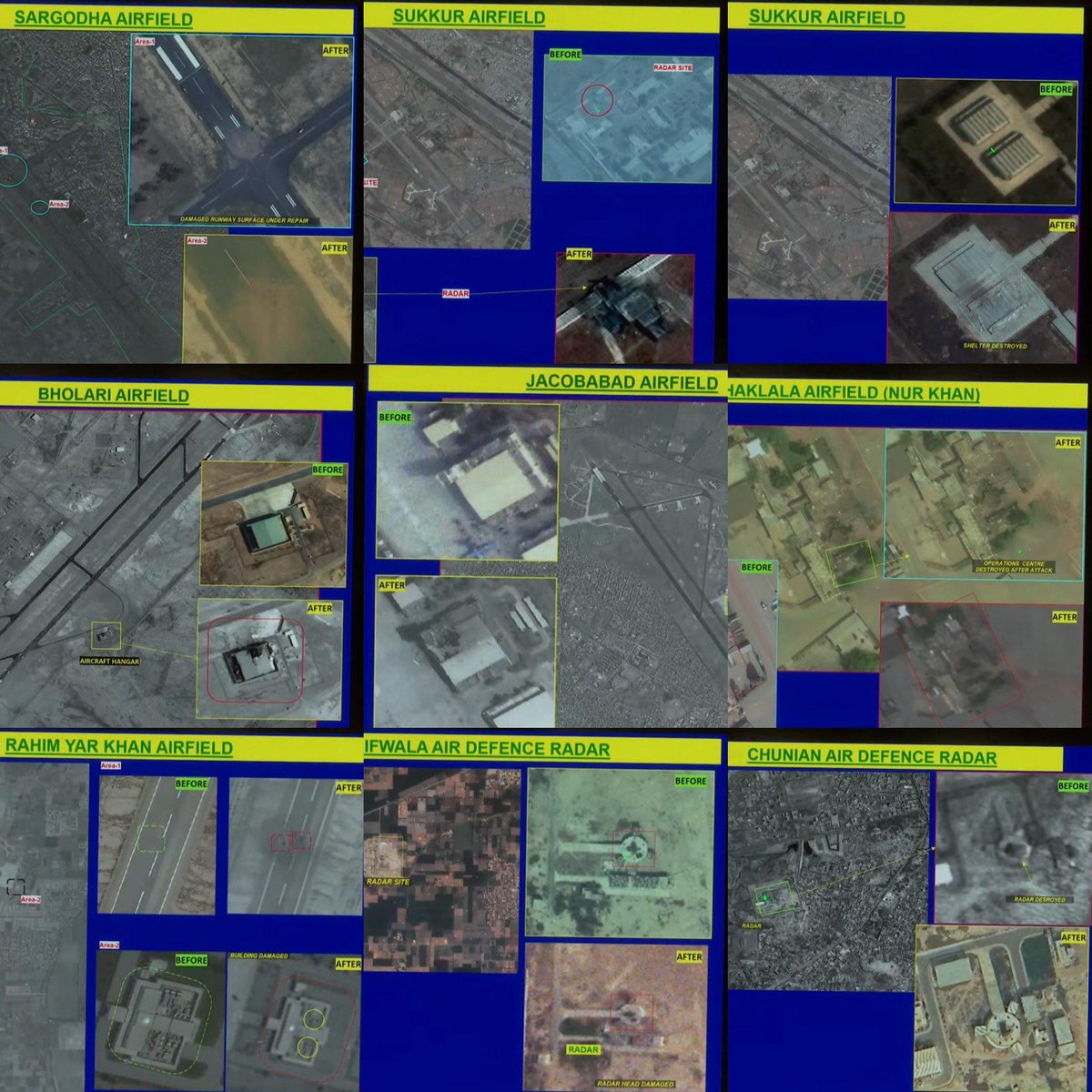 <a href="/narendramodi/">Narendra Modi</a> #OperationSindoor 

33 minutes, 9 airbases
33 runs 9 wickets