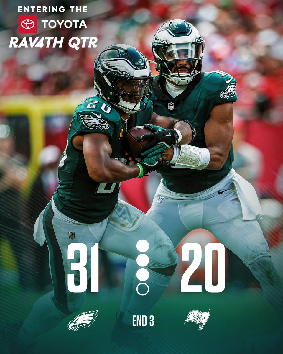 One more quarter

<a href="/Toyota/">Toyota USA</a> | #FlyEaglesFly