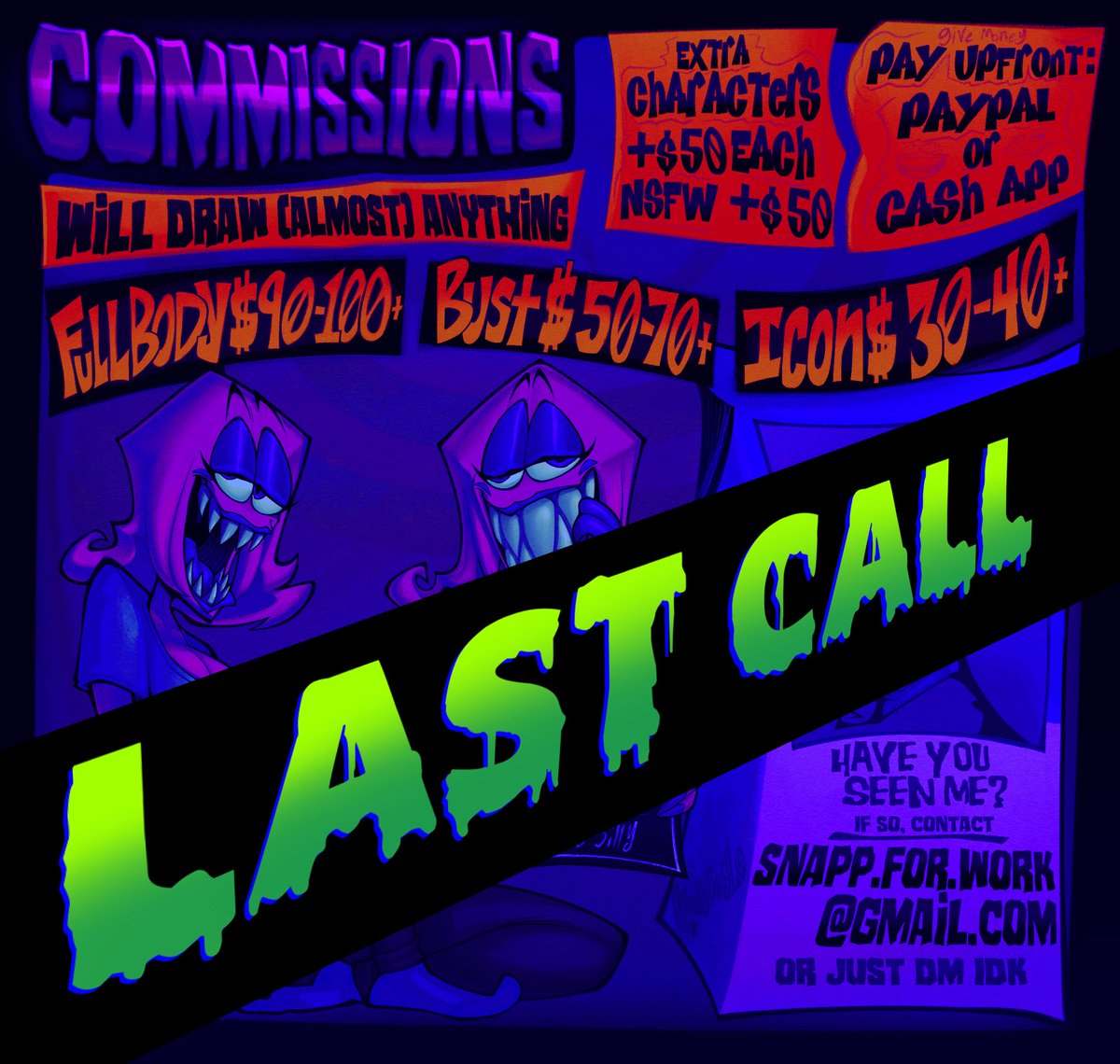 MrSnappyeagle's tweet photo. LAST CALL FOR COMMISSIONS UNTIL I CLOSE THEM FOR GOOD.  GET THEM SO WE CAN EAT AND BE HAPPY https://t.co/7q9SYENkIa