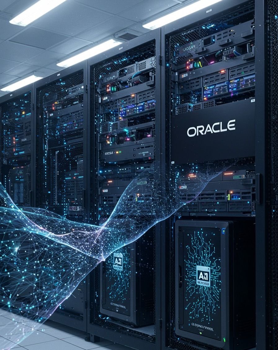 EllisonOnCloud's tweet image. •  Oracle + Bloom Energy = Clean Power for AI Data Centers

    Oracle is teaming with Bloom Energy
    to power AI data centers with clean, 
    efficient fuel cells.