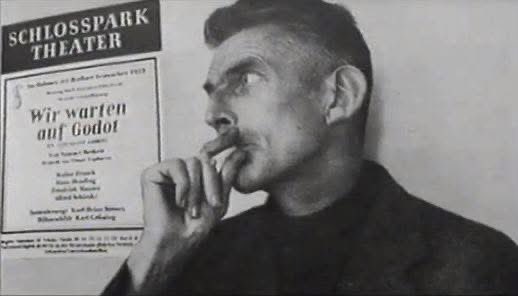 slowberlin's tweet photo. Samuel Beckett at the Schlosspark Theatre Berlin, 1965 https://t.co/l8MKsXJcmR