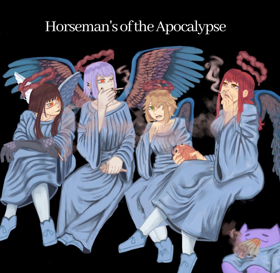 My art when I don't have time vs my art when I have time 
#chaisawman