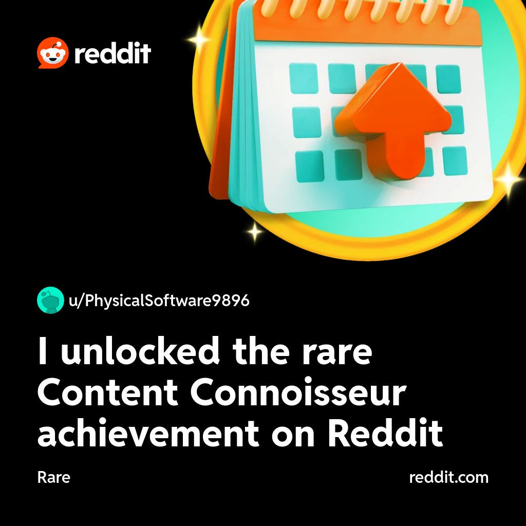 chefkevh's tweet image. I unlocked the rare Content Connoisseur achievement on Reddit