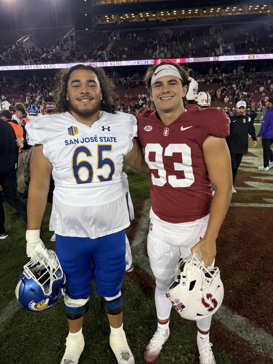 Former Lancer teammates playing against each other in college this weekend - Denaris DeRosa ‘22 (San Jose State) and Peyton Warford’22 (Stanford)
