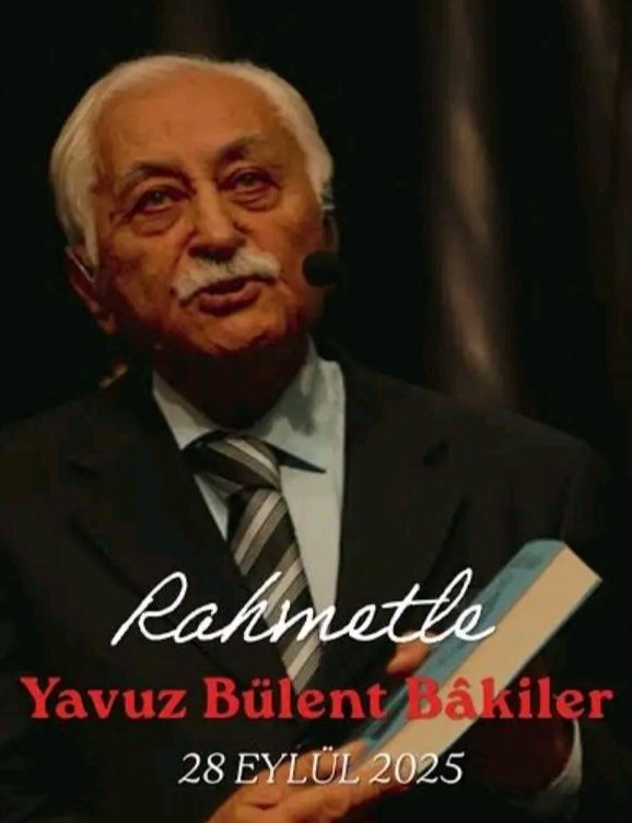 ProfdrYumrutas's tweet photo. YAVUZ BÜLENT BAKİLER; Türkçe'nin, şiirin, edebiyatın,
fikir ve düşünce dünyamızın, şahsında vücut bulduğu  isimdi. Rahmetle anıyorum. Mekanı Cennet, makamı âli olsun. https://t.co/DYNNghPwCH