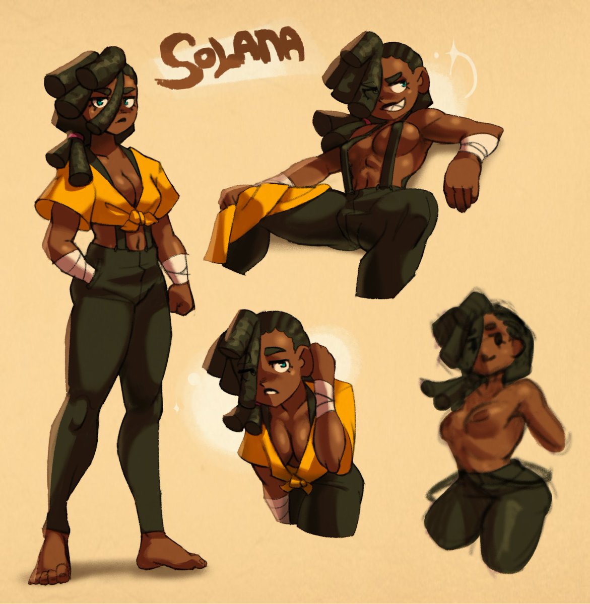 flyfishslyfish's tweet photo. Introducing SOLANA
Pirate OC who's also a blacksmith that loves to craft traps for her crewmates to prank them. https://t.co/HhY5R8QFQR