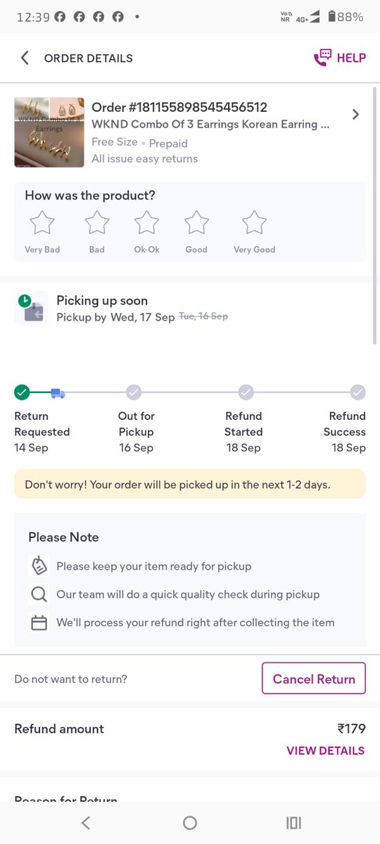 niraj0507's tweet photo. @Meesho_Official are cheaters. We are trying to return below products from last 2 months but everytime it is getting cancelled and now we are not getting any option to raise return request.
Order: 181155898545456512
Order: 186742120974938688
#Fraud #Cheaters https://t.co/0O2jgqsiHG