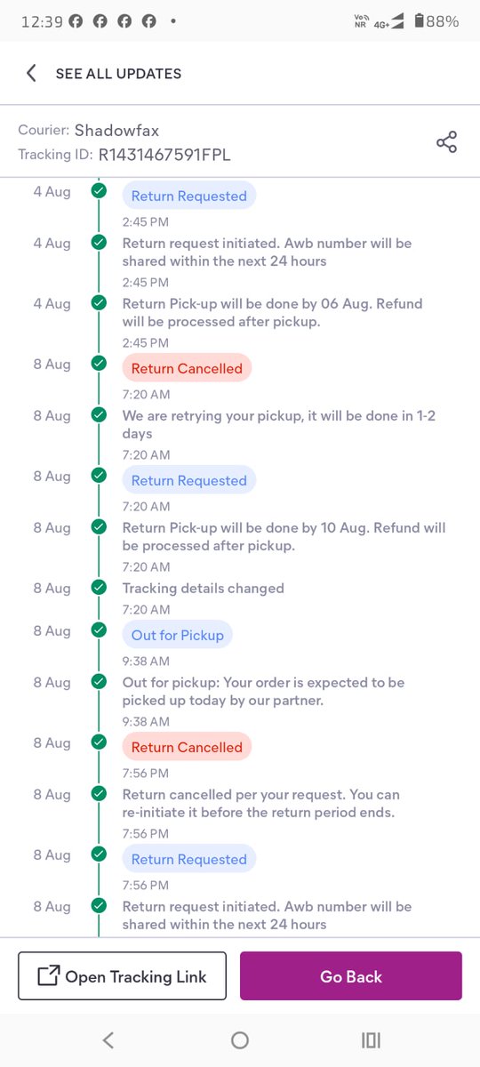 niraj0507's tweet photo. @Meesho_Official are cheaters. We are trying to return below products from last 2 months but everytime it is getting cancelled and now we are not getting any option to raise return request.
Order: 181155898545456512
Order: 186742120974938688
#Fraud #Cheaters https://t.co/0O2jgqsiHG