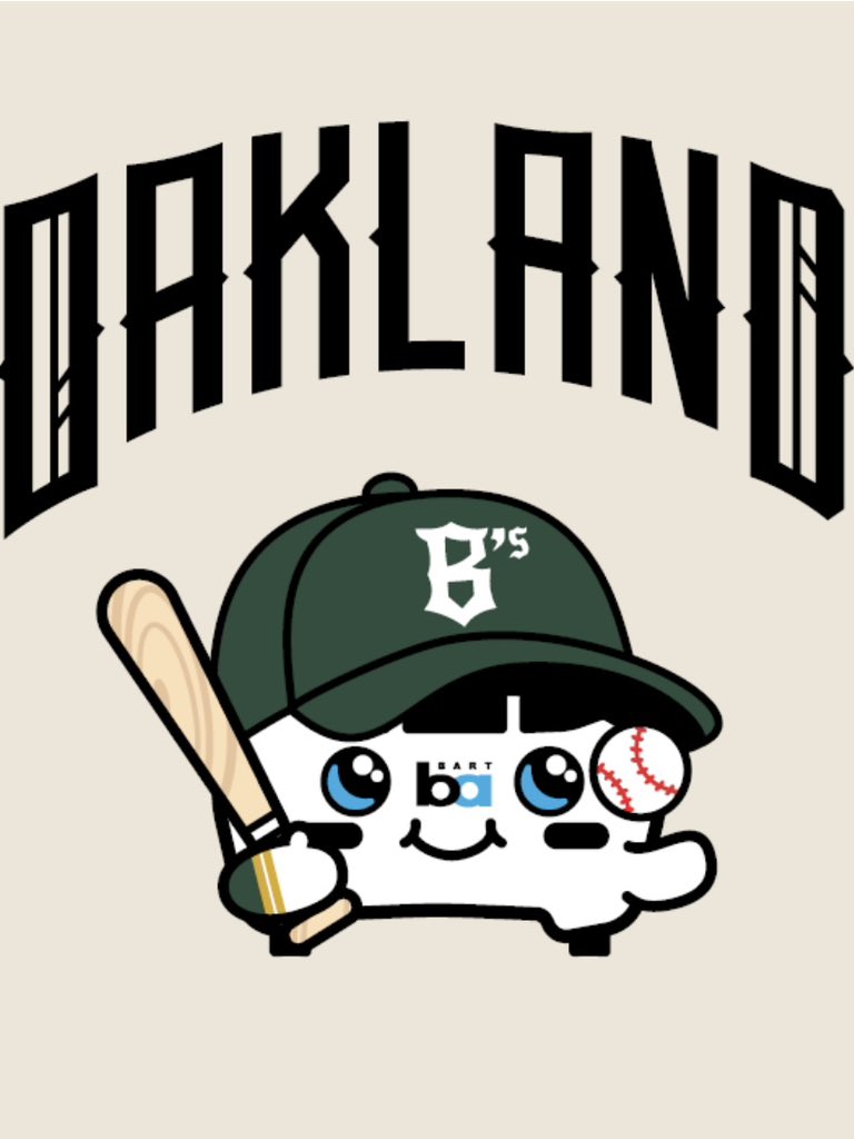 OaklandBallers's tweet photo. Consider this your express train to legit collabs 🚉✨ BARTy Ballers with @sfbartable — permission granted. Order your BARTy Ballers gear at https://t.co/Fdx2vMEtIS https://t.co/YVGUolMt5P