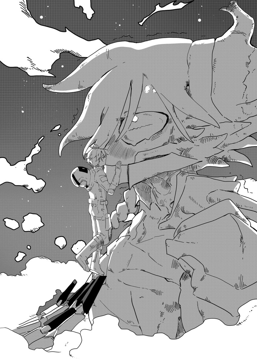 TabletTelor's tweet image. i had to feed myself
here a sidonia no kishi parody phaidei no one asked for