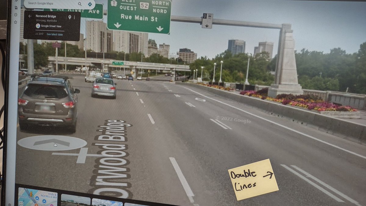 WpgCameraMan's tweet photo. This should be looked into, @cityofwinnipeg . The diamond lanes are not marked as they should be. This puts all legitimate users at risk from Tache to Assiniboine.
#winnipeg
2017 and last week. https://t.co/CJ4mLeHkNc