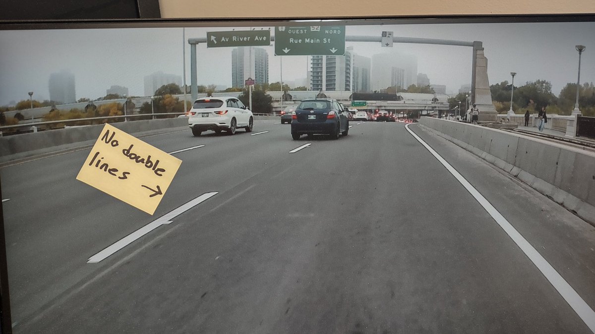 WpgCameraMan's tweet photo. This should be looked into, @cityofwinnipeg . The diamond lanes are not marked as they should be. This puts all legitimate users at risk from Tache to Assiniboine.
#winnipeg
2017 and last week. https://t.co/CJ4mLeHkNc