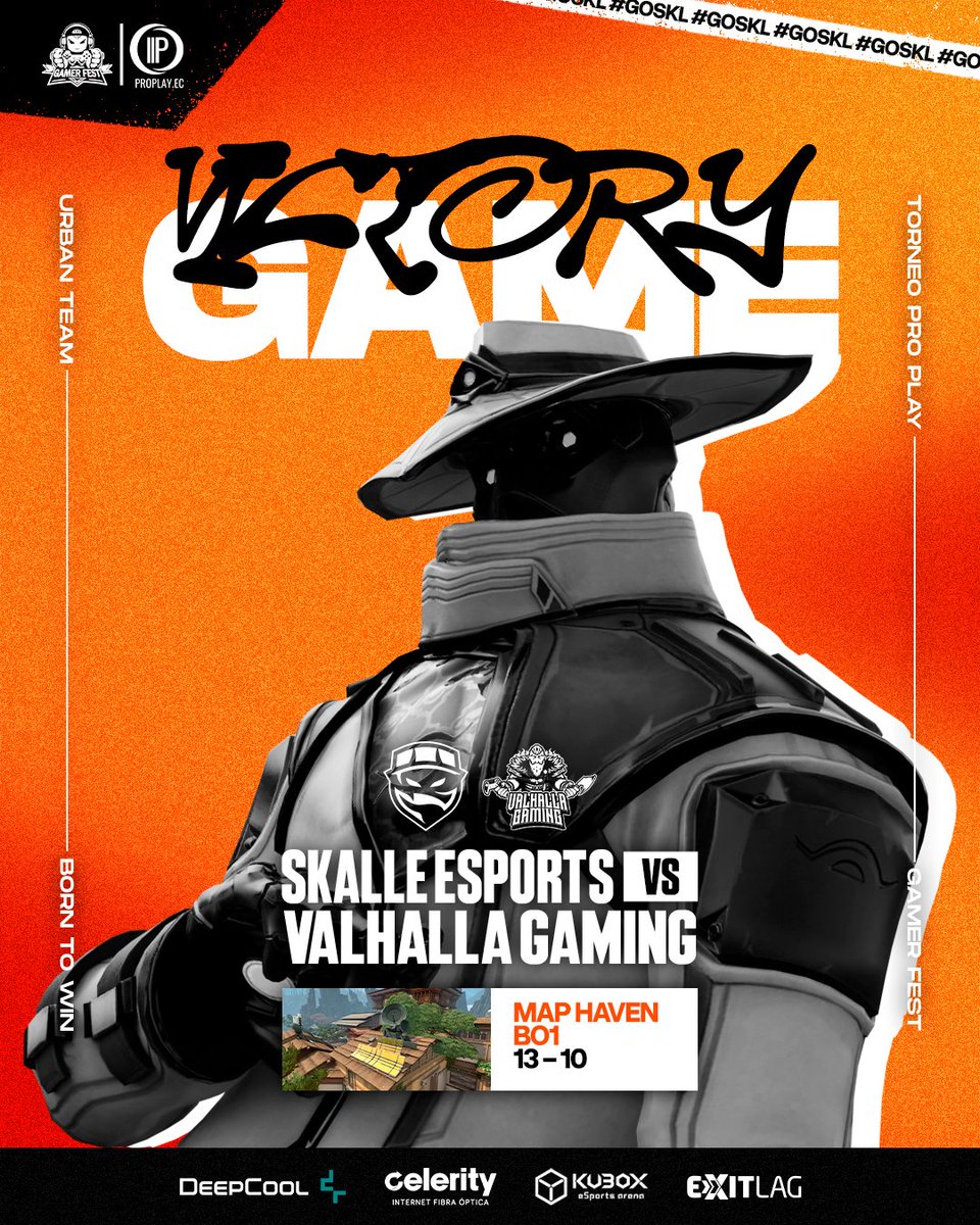 Skalle_ec's tweet image. 👾 Con esta VICTORIA estamos en la FINAL del Gamer Fest @proplay.ec 🕹️

🔸 Controlamos la ventaja en Haven y cerramos con un 13-10 🔥

#Victoria #GamerFest #ProPlayEc #Valorant #ValorantEsports #GameDay #Gaming #eSports