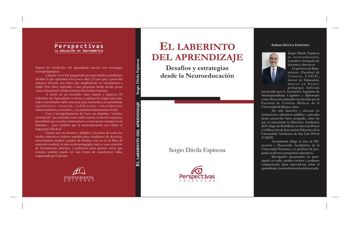 soyyanez's tweet photo. Mi columna quincenal de mañana está dedicada a reseñar el libro más reciente de @ColeccinPerspe1: "El laberinto del aprendizaje". Su autor, un estupendo colega y ser humano: @sdavilae. 

Ya es el número 8 de una colección que nació en #Colima para el mundo. https://t.co/K2ZesJDXYo