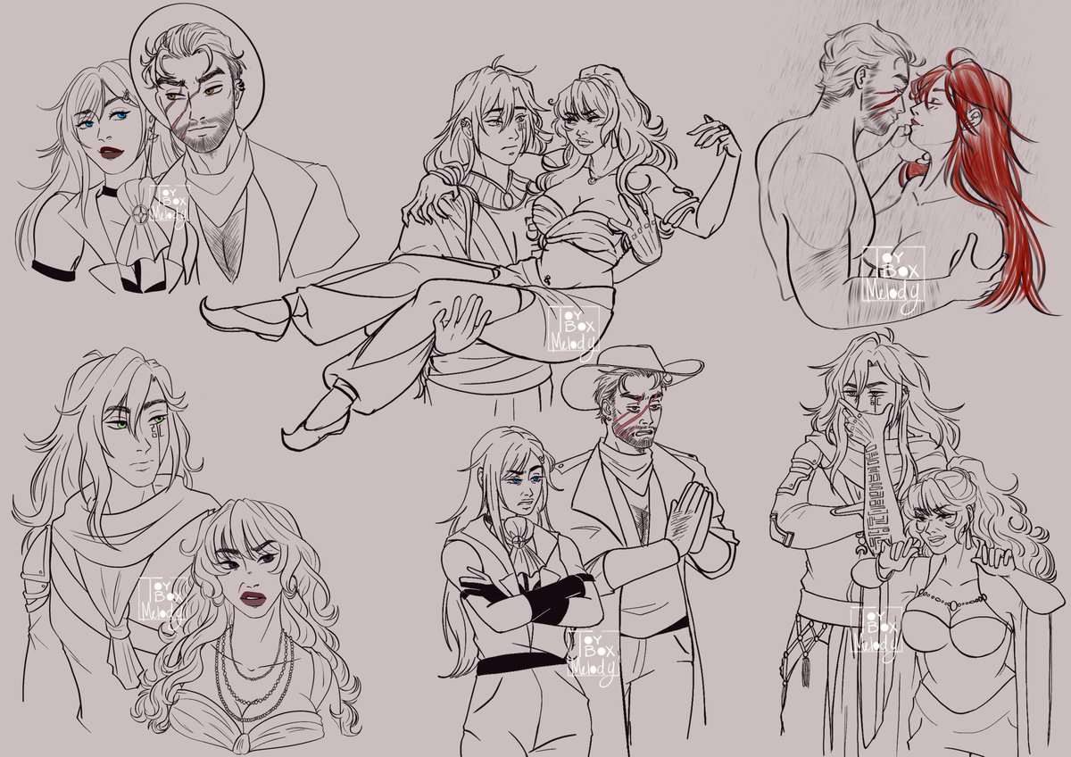A few of my favorite oc doodles~

Aila and Persia belong to <a href="/inupii1/">Inu</a>