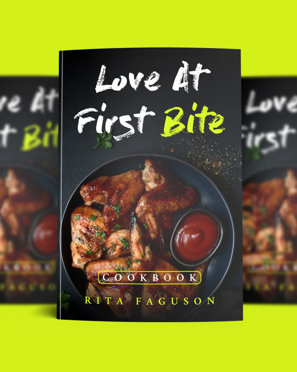 Asifatstudio's tweet image. while the pill tag “COOKBOOK” locks the genre at a glance. 

Would you keep the neon accent or switch it to chili red? 

#bookcoverdesign #cookbookcover #cookbookdesign #graphicdesign #typography #ebookcover #WritingCommunity #writerslift